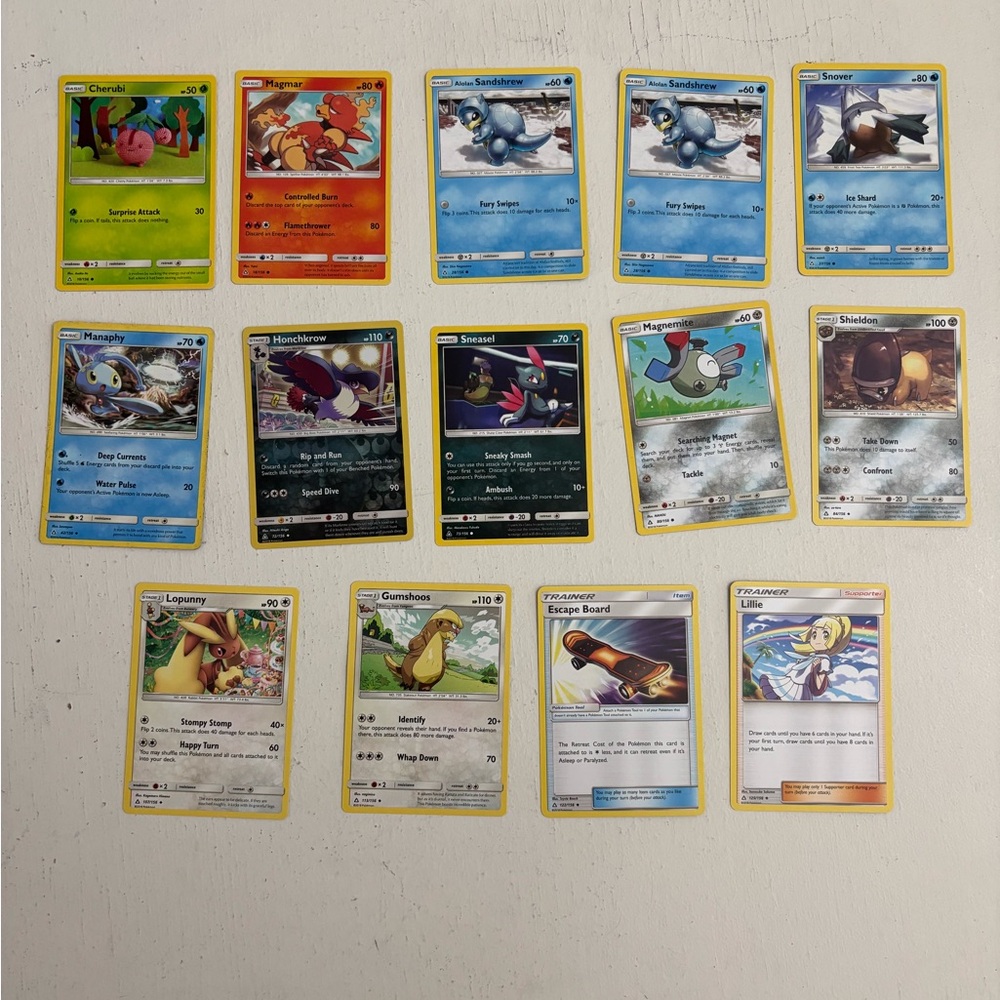 Pokémon Trading Cards Ultra Prism 13/156, 14 total